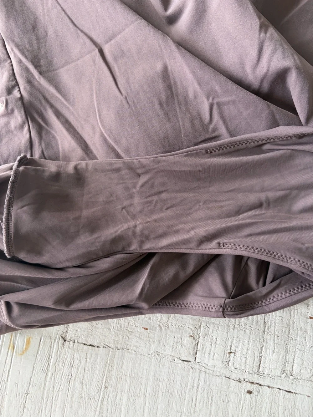 COS size 12 Mauve Grey One Piece Swimsuit Minimalist Ring Detail Double Strap